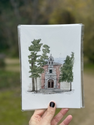 Postal ilustrada Ermita de Las Angustias
